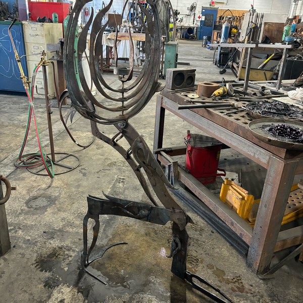 Atlas — Forged Steel Sculpture