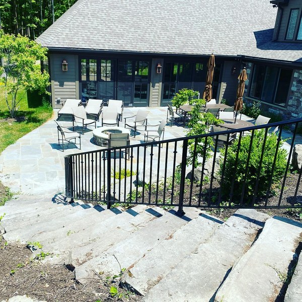 Hand-Forged Stair Railing