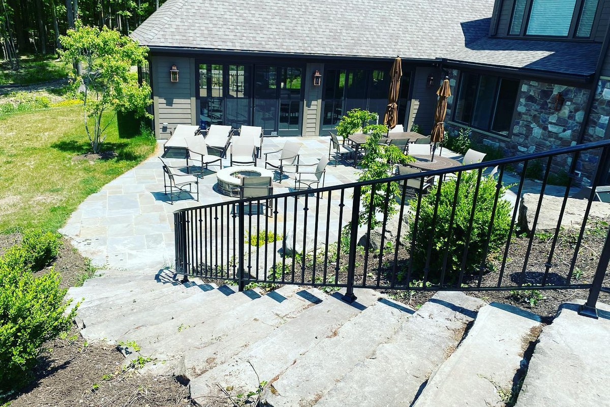 Hand-Forged Stair Railing